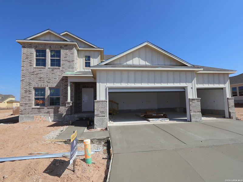 In-progress construction of a new home in Hickory Ridge, Elmendorf, TX (Image 20).