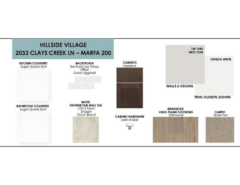 Sample of building materials used in homes in Hillside Village, Temple (Image 4). Sample of building materials used in homes in Hillside Village, Temple (Image 4).