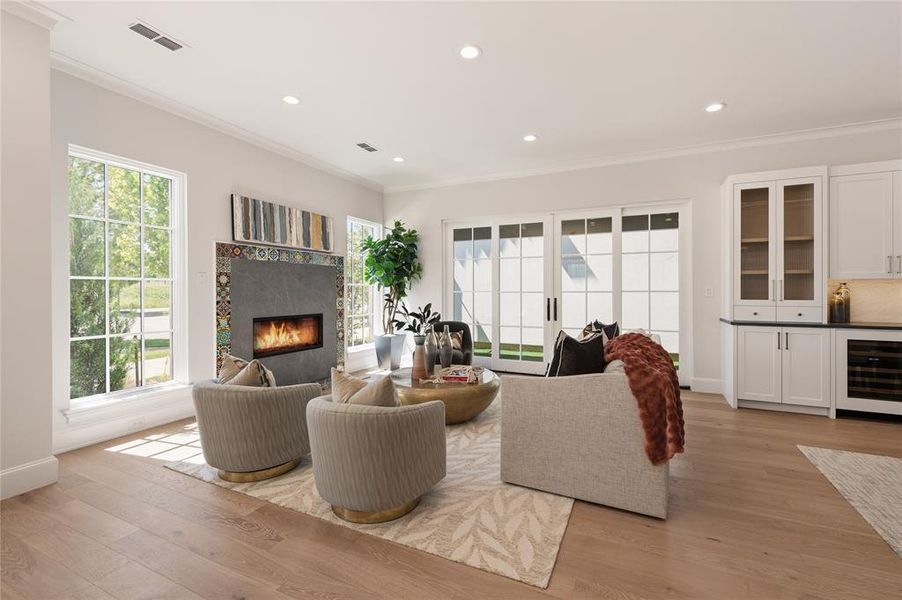 Furnished interior view inside a new home in , Flower Mound (Image 12).