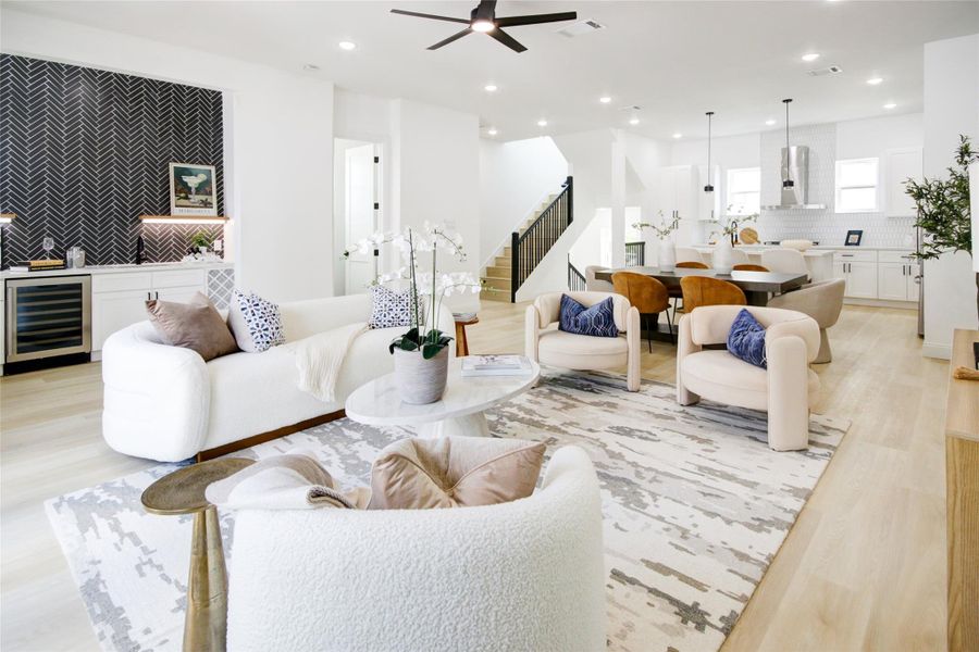 Furnished interior view inside a new home in , Houston (Image 5). Furnished interior view inside a new home in , Houston (Image 5).