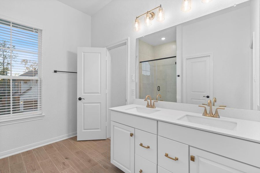 Furnished interior view inside a new home in Woodforest, Montgomery (Image 9). Furnished interior view inside a new home in Woodforest, Montgomery (Image 9).