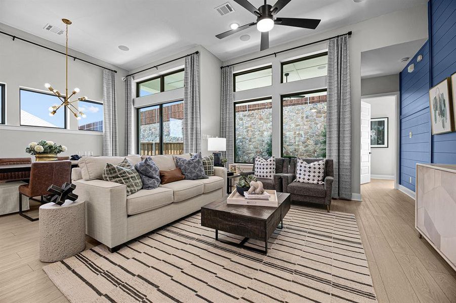 Furnished interior view inside a new home in Highwoods, Fort Worth (Image 9). Furnished interior view inside a new home in Highwoods, Fort Worth (Image 9).