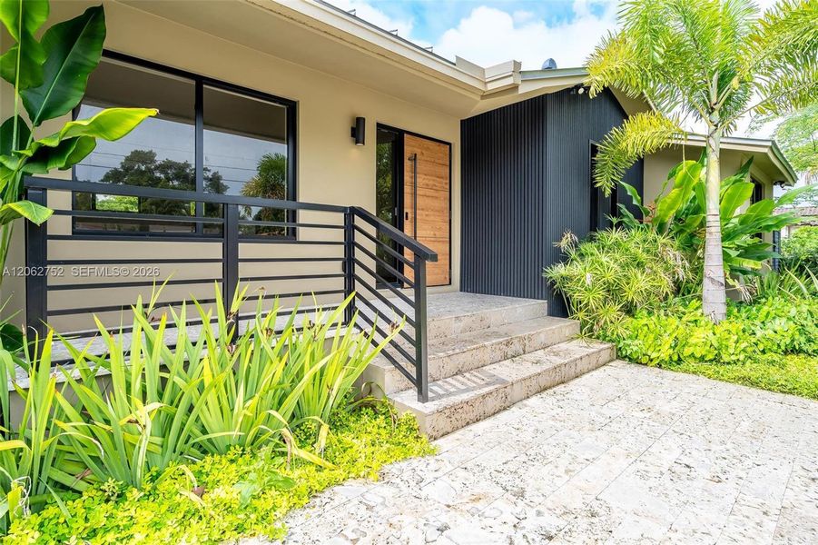 Exterior details and patio area of a home in , Miami (Image 21). Exterior details and patio area of a home in , Miami (Image 21).