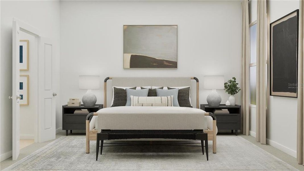 Furnished interior view inside a new home in , Clermont (Image 3).