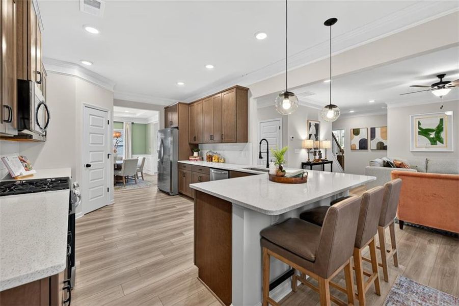 Furnished interior view inside a new home in Sagebrook, Powder Springs (Image 8).