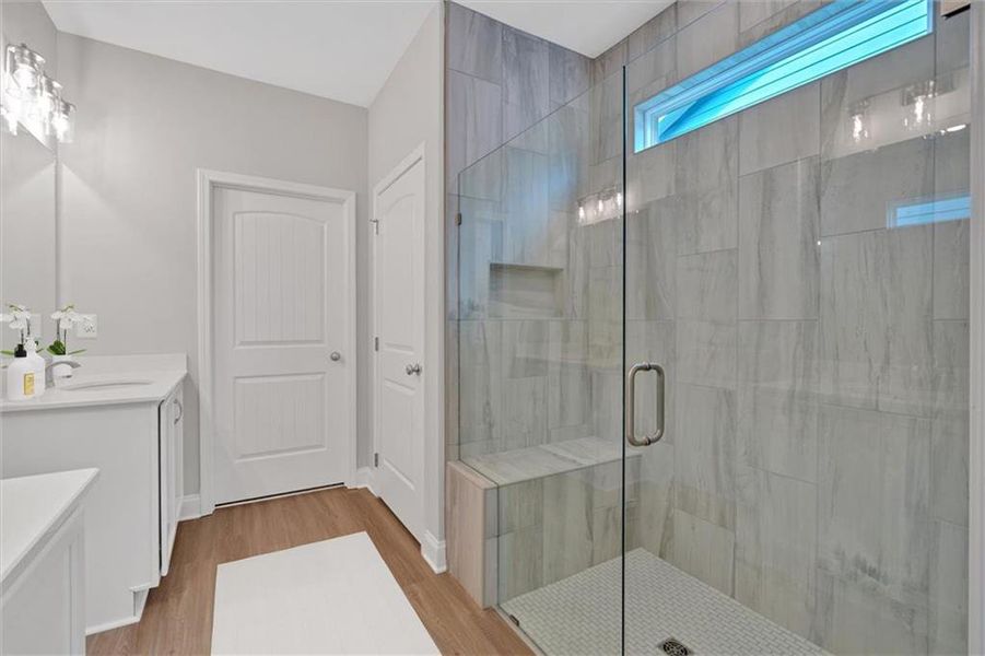 Furnished interior view inside a new home in Heritage Pointe at The Georgian, Villa Rica (Image 6).