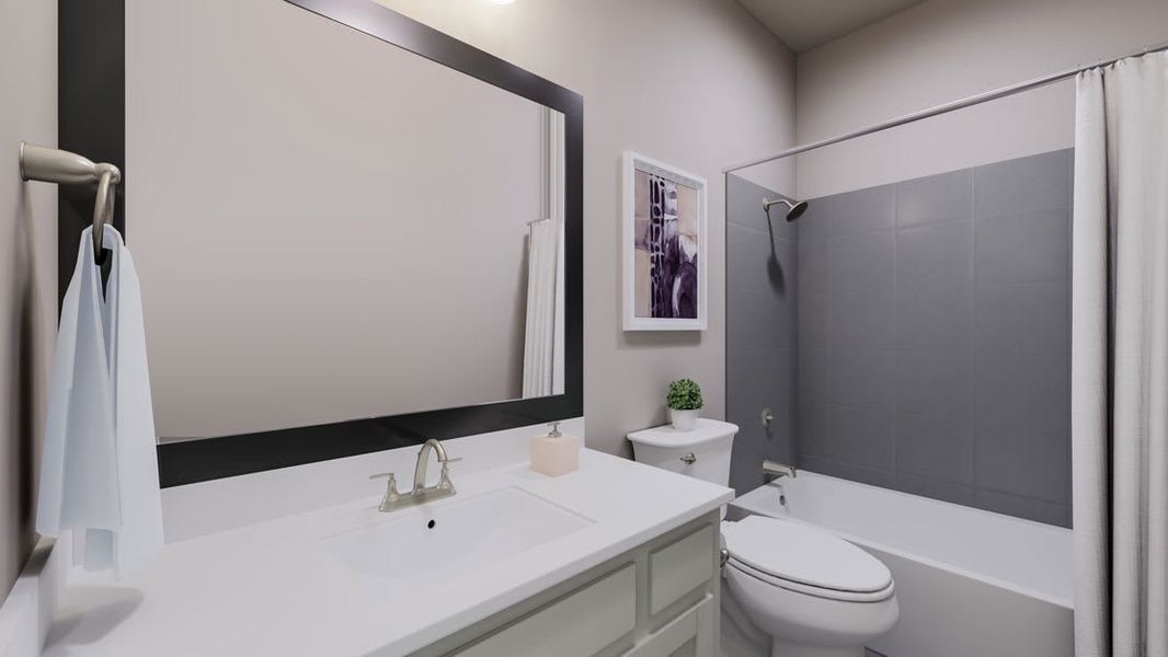 Representative furnished interior of a home built from the Ava by Tri Pointe Homes in Bridgewater, Midlothian (Image 11).