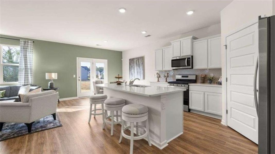Furnished interior view inside a new home in Poplar Preserve, Newnan (Image 22).
