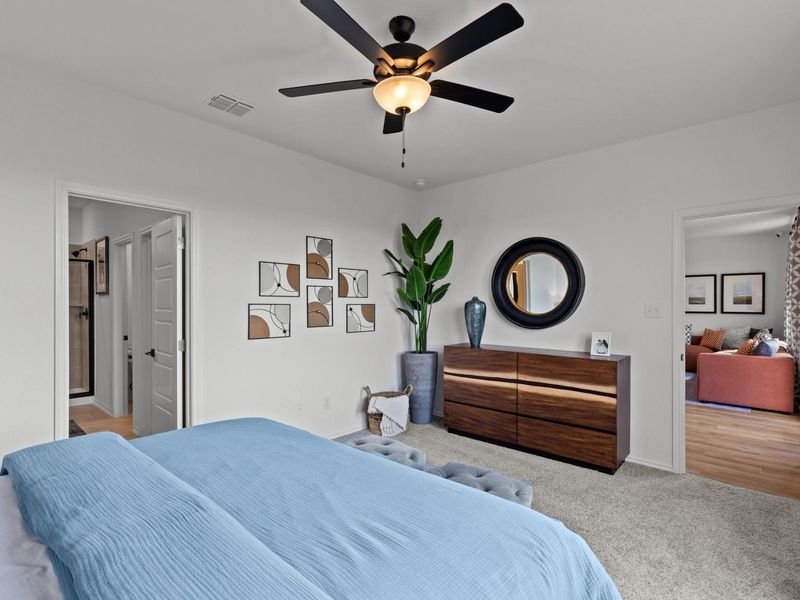 Representative furnished interior of a home built from the The Douglas B by Davidson Homes LLC in Hickory Ridge, Elmendorf (Image 16). Representative furnished interior of a home built from the The Douglas B by Davidson Homes LLC in Hickory Ridge, Elmendorf (Image 16).
