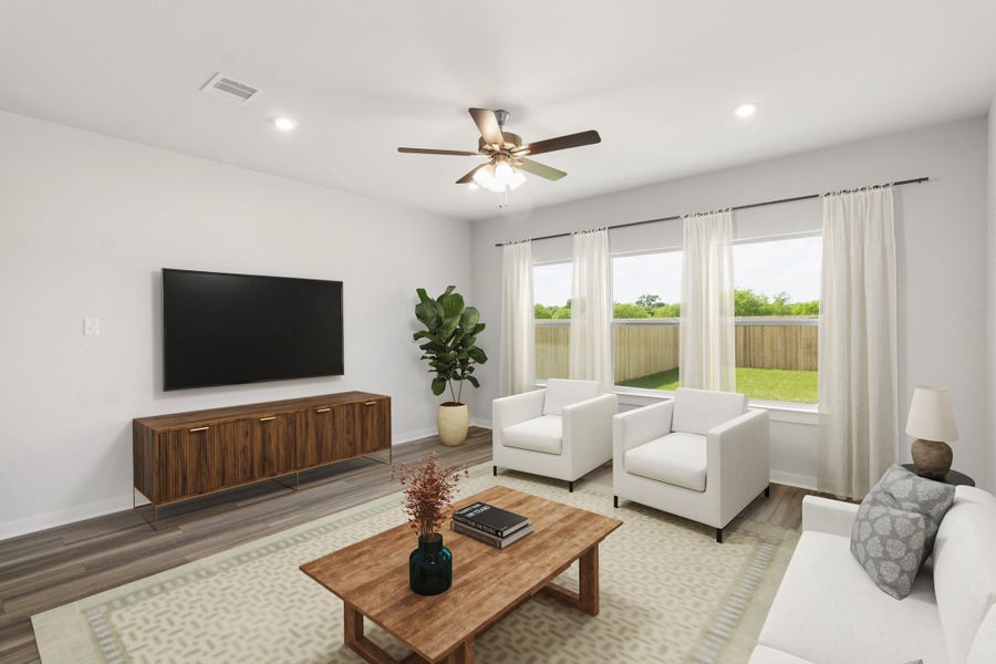 Representative furnished interior of a home built from the Bandera by Omega Builders in Hillside Village, Temple (Image 8).