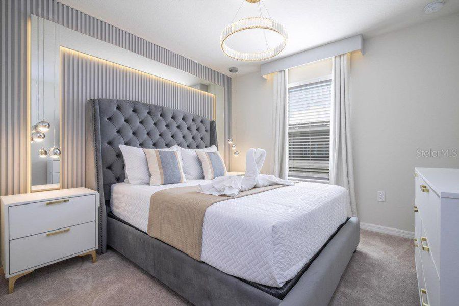 Furnished interior view inside a new home in , Davenport (Image 12).