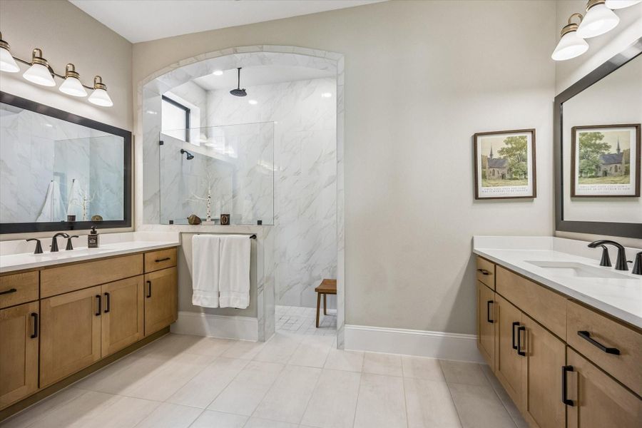 Furnished interior view inside a new home in Prairieland Village - Summit Collection, Cypress (Image 36).