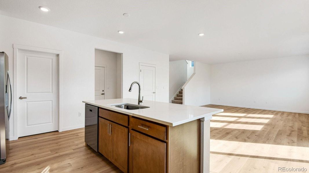 Furnished interior view inside a new home in Trails at Crowfoot, Parker (Image 8).