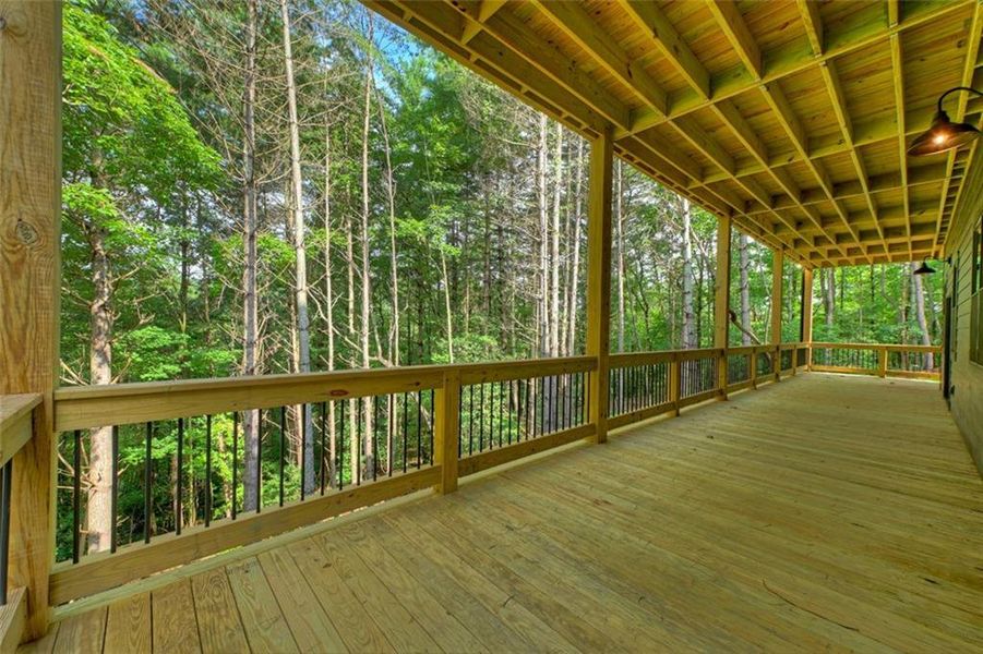 Exterior details and patio area of a home in , Ellijay (Image 29).