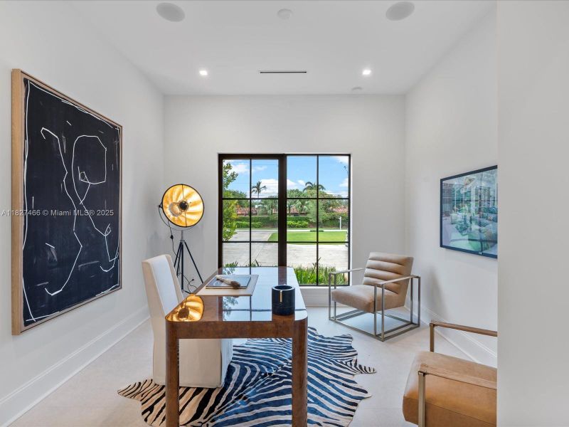 Furnished interior view inside a new home in , Miami (Image 9).