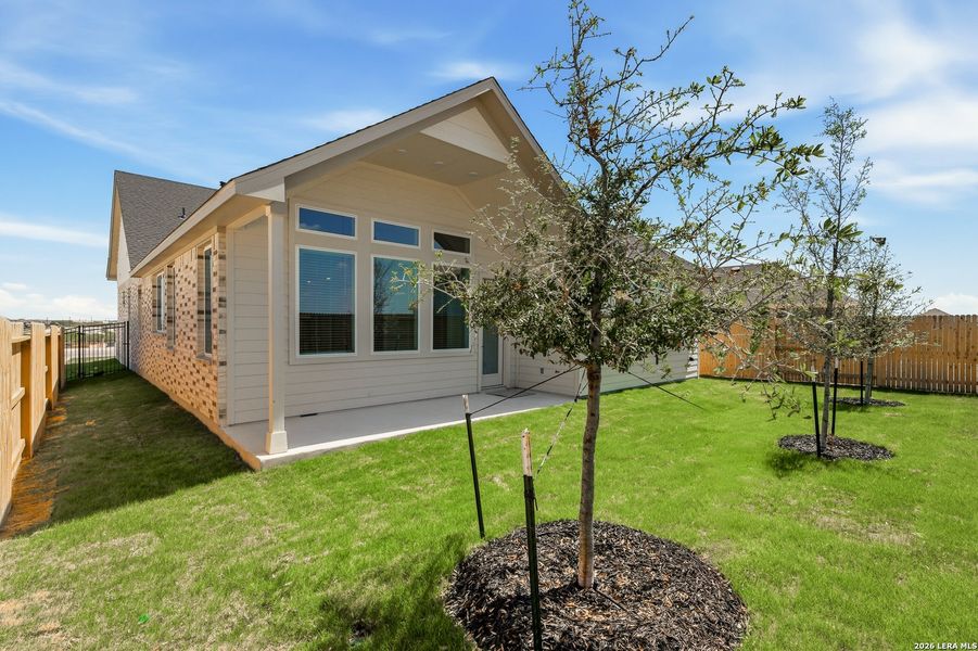 Exterior details and patio area of a home in Prominence Urban, San Antonio (Image 3). Exterior details and patio area of a home in Prominence Urban, San Antonio (Image 3).