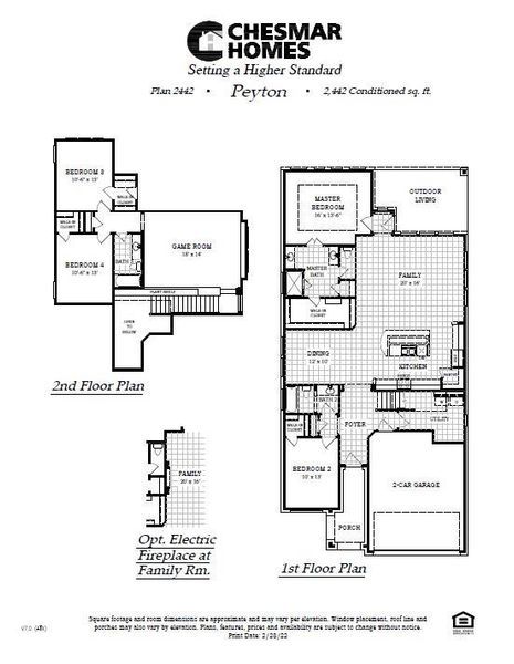 Comprehensive architectural layout showcasing a spacious two-story floor plan design.