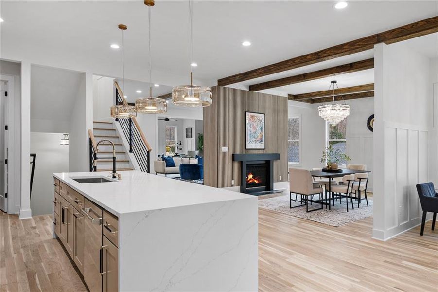 Furnished interior view inside a new home in , Decatur (Image 13).