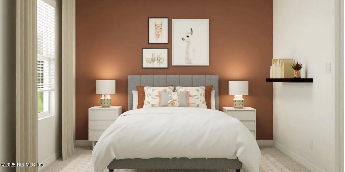 Furnished interior view inside a new home in Whistler Woods, Jacksonville (Image 5).