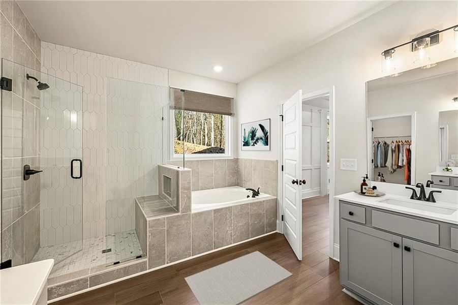 Furnished interior view inside a new home in Salacoa, Calhoun (Image 10).