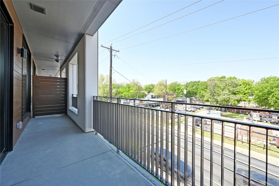 Exterior details and patio area of a home in , Austin (Image 2).