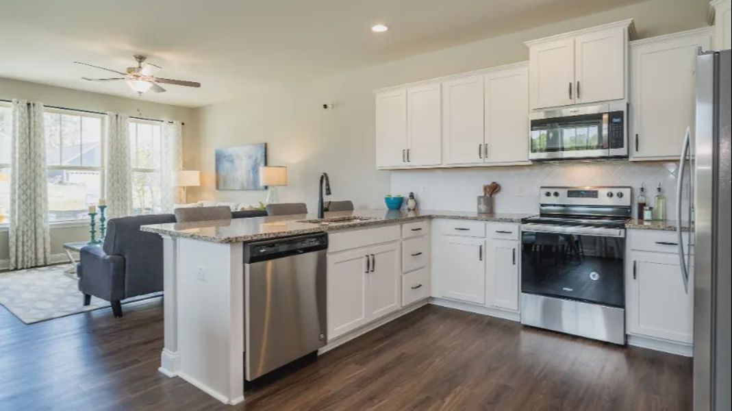 Furnished interior view inside a new home in Battle Bridge, Raleigh (Image 15).