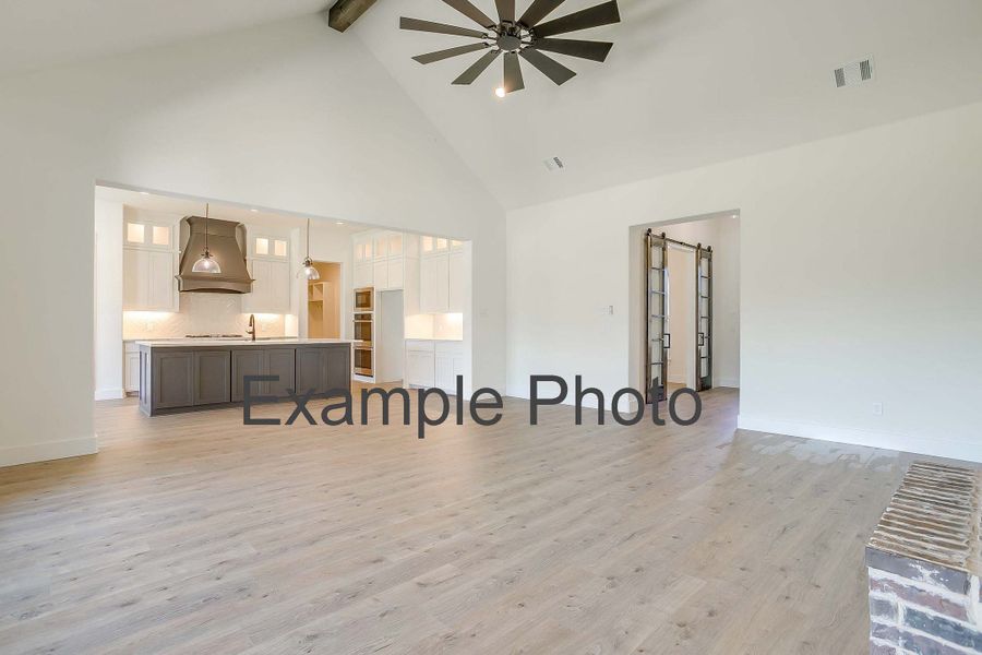 Representative unfurnished interior of a home built from the The San Antonio by Kenmark Homes in Paloma Ranches, Justin (Image 22).