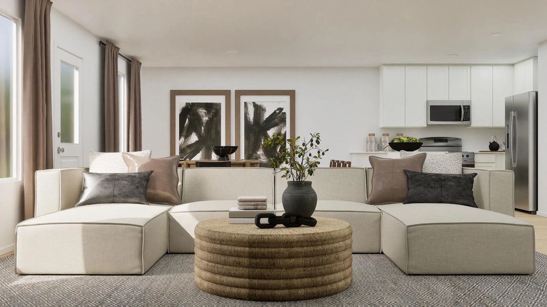 Living area frontview