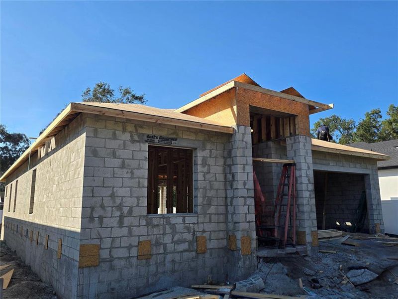 In-progress construction of a new home in , Clearwater, FL (Image 56).