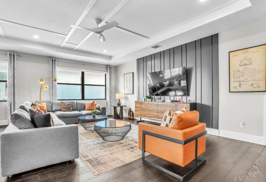 Furnished interior view inside a new home in Alton, Palm Beach Gardens (Image 36).