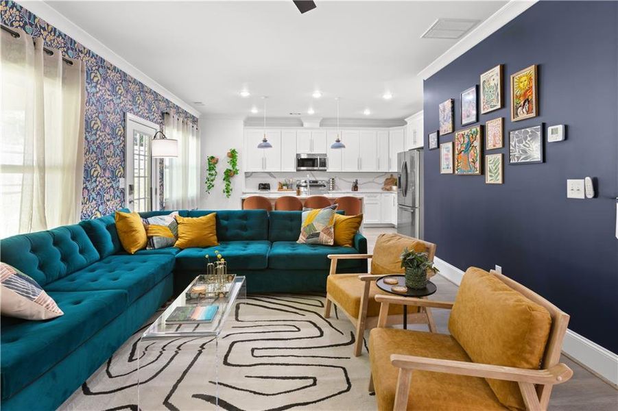 Furnished interior view inside a new home in , Snellville (Image 21).