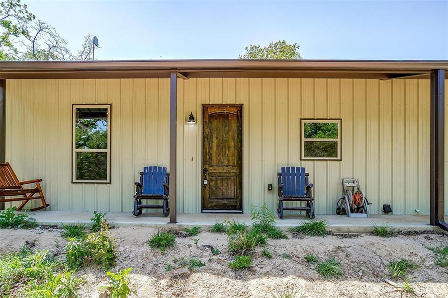 Exterior details and patio area of a home in , Perrin (Image 21).