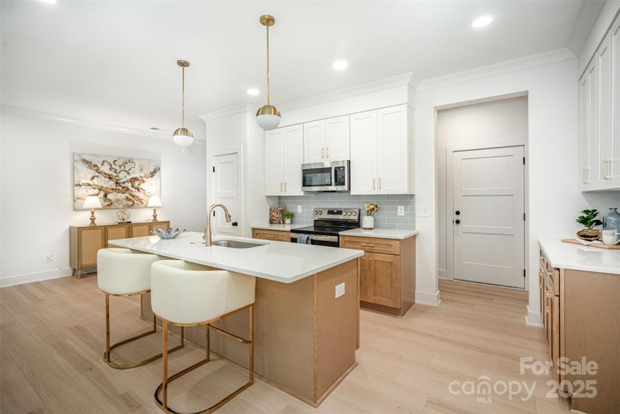 Furnished interior view inside a new home in , Hickory (Image 8).