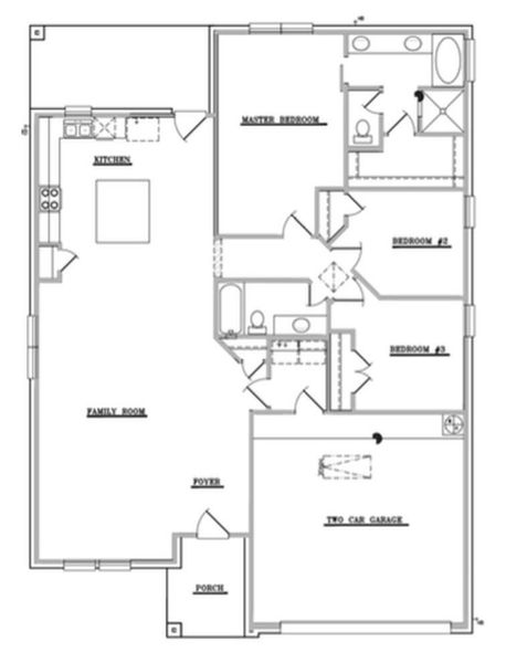 Hemphill floorplan - 2nd story not pictured