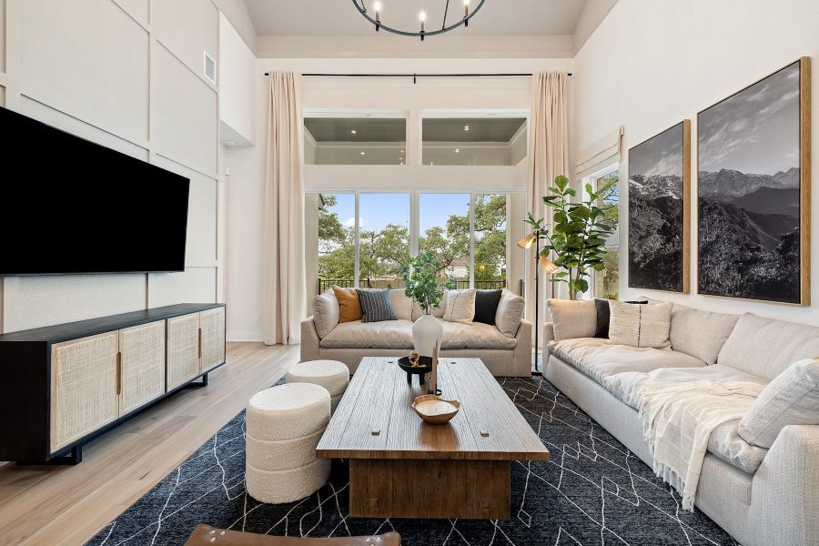 Furnished interior view inside a new home in Lagos Reserve, Manor (Image 16).