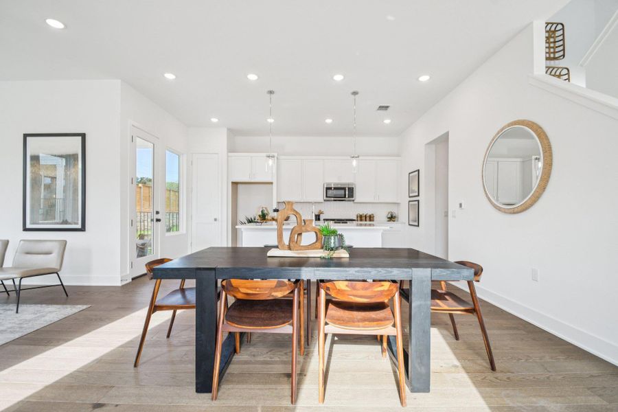 Furnished interior view inside a new home in Novel, Austin (Image 5).