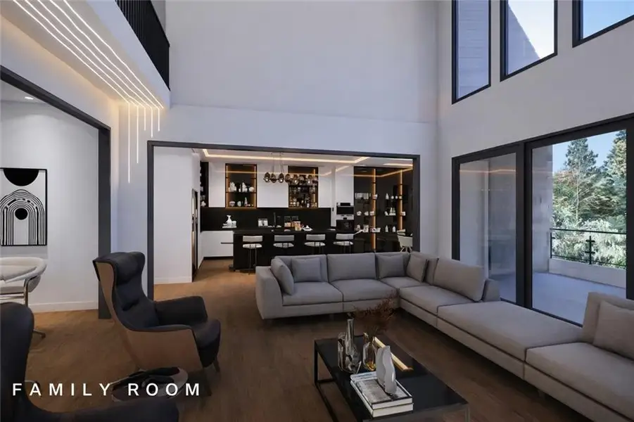 Furnished interior view inside a new home in , Fairburn (Image 4).