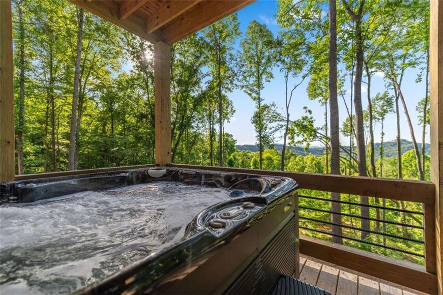 Exterior details and patio area of a home in , Blue Ridge (Image 25). Exterior details and patio area of a home in , Blue Ridge (Image 25).