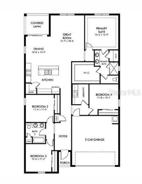 2D floor plan layout of this home in , Punta Gorda, FL (Image 5).