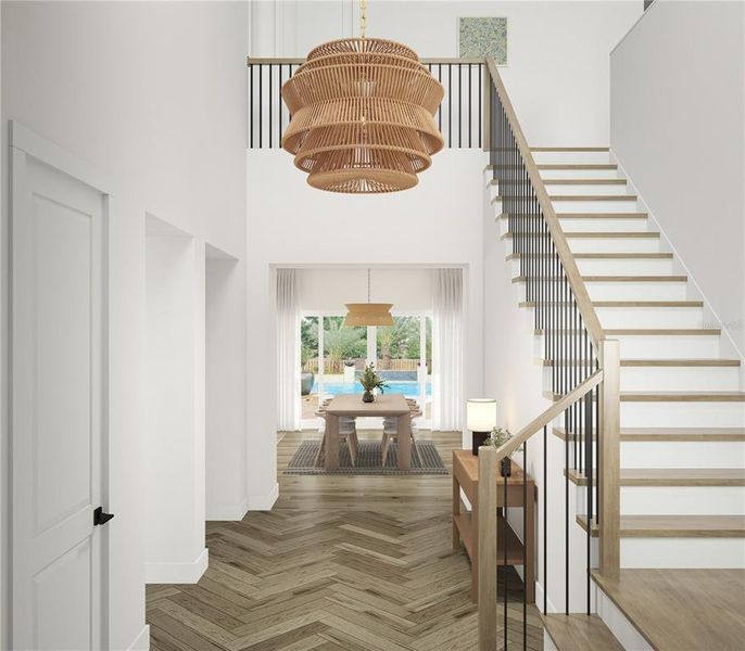 Furnished interior view inside a new home in , Tampa (Image 16).