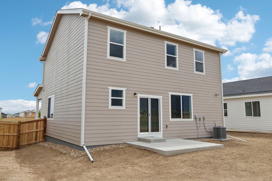 Exterior details and patio area of a home in Granary, Johnstown (Image 4). Exterior details and patio area of a home in Granary, Johnstown (Image 4).