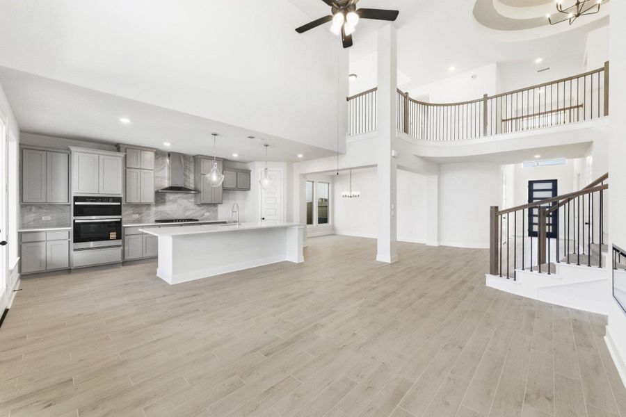 Furnished interior view inside a new home in The Colony, Bastrop (Image 7).