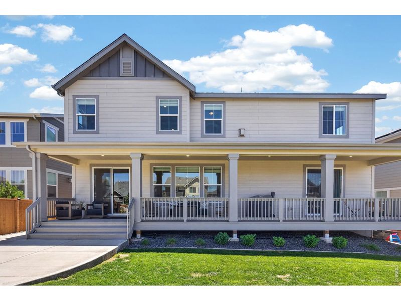 Exterior details and patio area of a home in Sunset Village, Erie (Image 3).