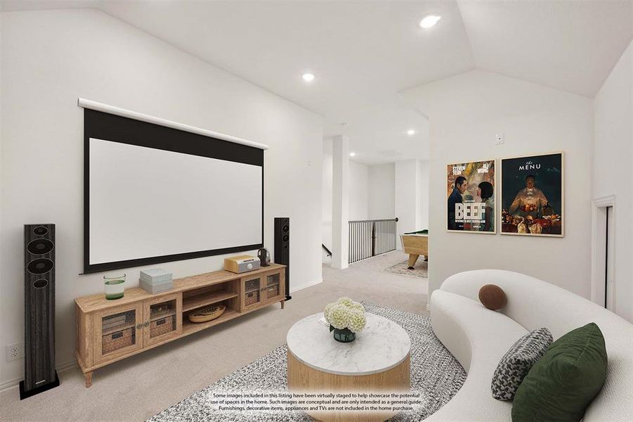 Furnished interior view inside a new home in Wildflower Ranch 60-65, Fort Worth (Image 8).