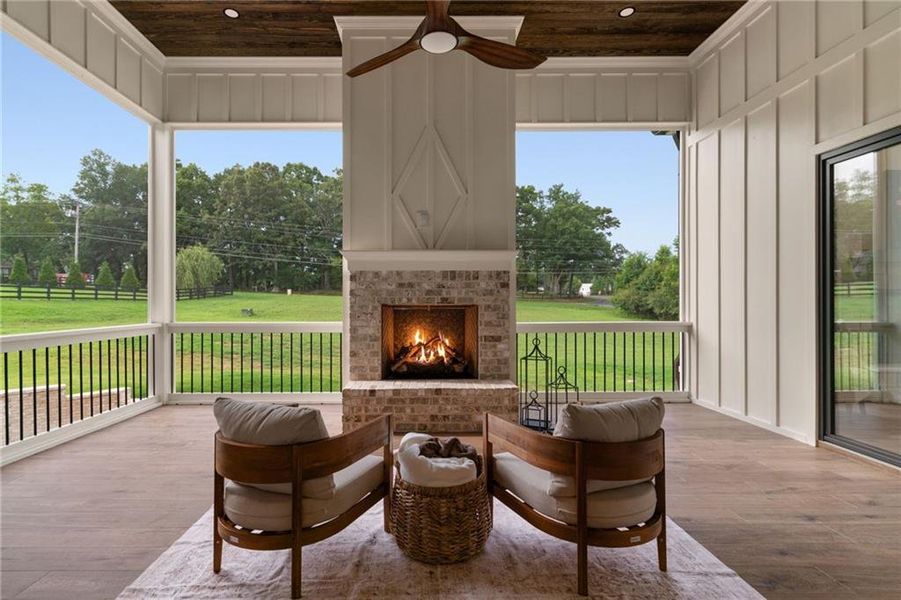 Exterior details and patio area of a home in , Canton (Image 3).