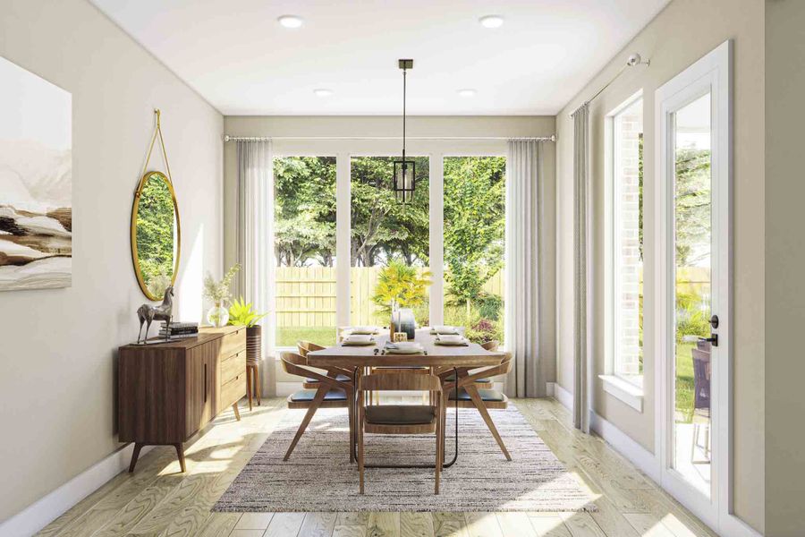 Furnished interior view inside a new home in Dunham Pointe 60′, Cypress (Image 7). Furnished interior view inside a new home in Dunham Pointe 60′, Cypress (Image 7).