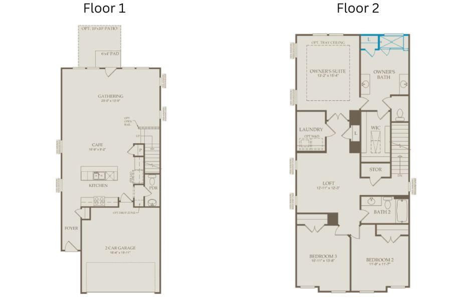 2D floor plan layout of this home in Everton, Durham, NC (Image 4).