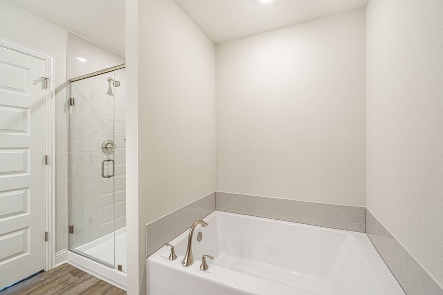 Primary bath with separate soaking tub Primary bath with separate soaking tub