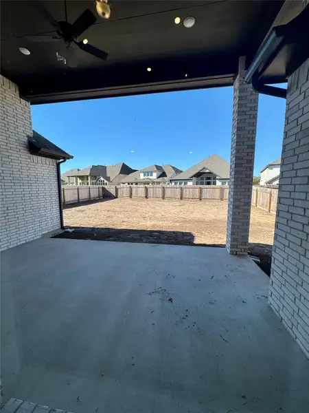 Rear Texas Sized Covered Patio