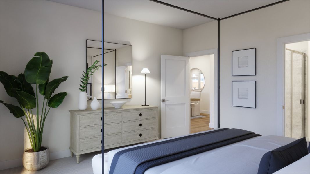 Furnished interior view inside a new home in Parkton Square, Kyle (Image 12).